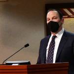 Brad Bales, speaking at the Feb. 1 Federal Way City Council meeting. Photo courtesy of Bruce Honda