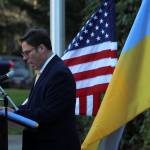 Mayor Jim Ferrell speaks at the flag raising on Feb. 25. Olivia Sullivan/the Mirror