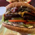 Left, photo taken from Burger Express Facebook page.