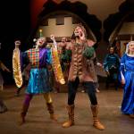 Photo courtesy of 
Michelle Smith-Lewis 
Right, Centerstage Theatre performers in the Robin Hood pantomime in 2019.