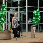 Susan Walker, owner of Federal Ways Fire & Ice Irish Dance Company, performs at the March 17 event.