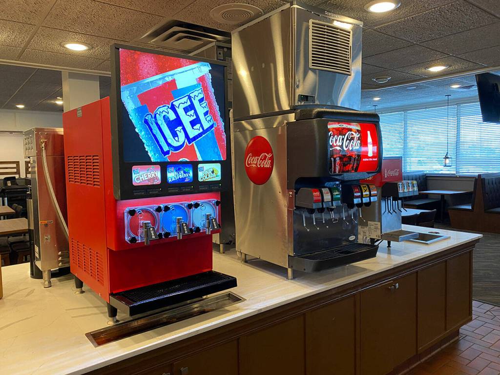 Icee machine and beverage bar. Olivia Sullivan/the Mirror
