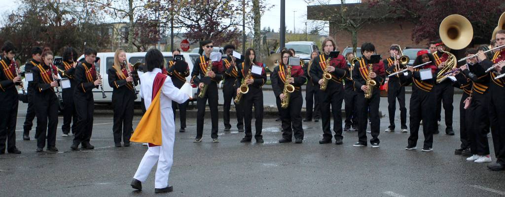 Thomas Jefferson High School band. Olivia Sullivan/the Mirror