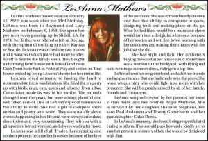 LeAnna Mathews | Obituary