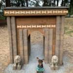 A happy pup at the Bark de Triomphe at French Lake Dog Park. Photo courtesy of Hanna Banks