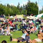 People enjoy live music at Celebration Park on July 4. Olivia Sullivan/the Mirror