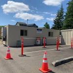 Reopened Covid-19 testing site outside the Weyerhaeuser King County Aquatic Center. Photo courtesy of Michael Cockrill