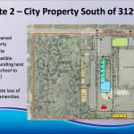 Plans for the new Operations and Maintenance Facility show the Karl Grosch soccer fields and historical society remain untouched, but the skate park and ball fields will be removed. City of Federal Way presentation slide