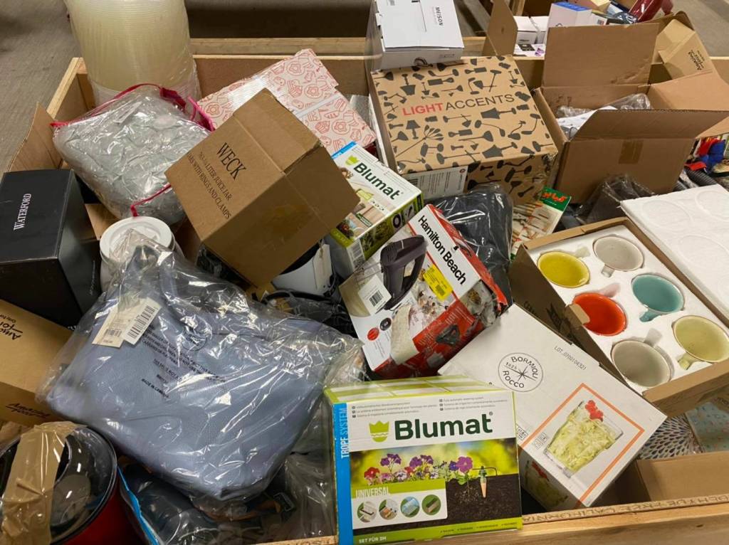 Items offered in the Save By The Day bins are priced down every day until they are sold. Photo courtesy of Save By The Day.