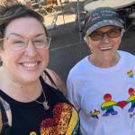 Allison Fine and Catherine North at Wayside UCC Pride Picnic August 6. Picture courtesy of Allison Fine.
