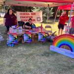Federal Way Education Association booth at Wayside UCC Pride Picnic August 6. Picture courtesy of Allison Fine.