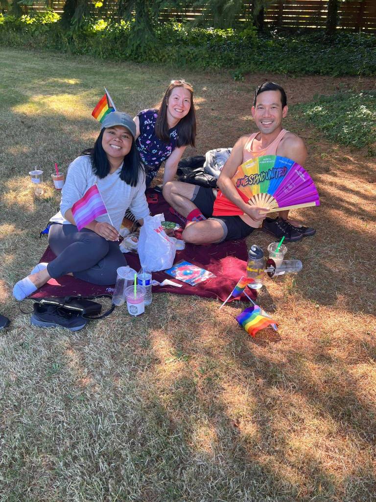 Guests at Wayside UCC Pride Picnic August 6. Picture courtesy of Allison Fine.