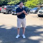Mayor Jim Ferrell at Wayside UCC Pride Picnic August 6. Picture courtesy of Allison Fine.