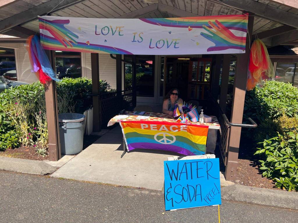 Drink station at Wayside UCC Pride Picnic August 6. Picture courtesy of Allison Fine.