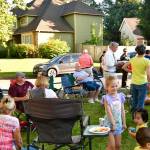 Neighbors gather to celebrate National Night Out on Aug. 2. Photo by Bruce Honda
