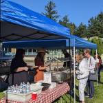 Barbecue dinner catered by Longhorn Barbecue. Photo by Sarah Fox.