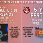 PAEC fifth year anniversary flyer. Image courtesy of Federal Way Performing Arts and Event Center