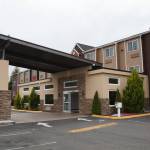 The exterior of the Clarion Hotel located on B Street behind the municipal airport in Auburn is among the properties purchased by the Health Through Housing program. Photo by Henry Stewart-Wood/Sound Publishing