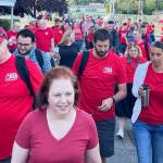 COURTESY PHOTO, KEA
Kent teachers dressed in their red for ed shirts to help support reaching a contract agreement with the Kent School District.