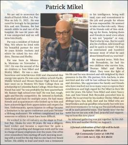 Patrick Mikel | Obituary