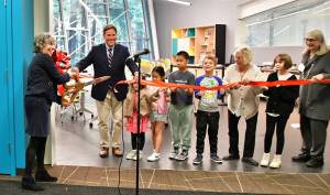 The Makerspace at the Federal Way Library officially opened Sept. 17. It provides free hands-on learning opportunities to explore emerging technologies from engineering, robotics, coding and 3D printing, to sewing and music production. Photo courtesy of Bruce Honda