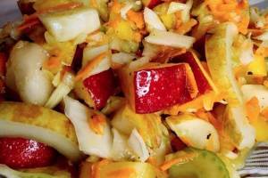 Crunchy apple slaw. Photo courtesy of Vickie Chynoweth