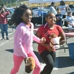 A pair of kids race at the hoedown-themed Taste of Federal Way event.