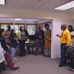 Delbert Richardson, founder and curator of the award-winning American History Traveling Museum The Unspoken Truths, speaks to the assembled group at Good Shepherds Community Empowerment Center on Sept. 23 in Federal Way. Photos by Alex Bruell/Sound Publishing