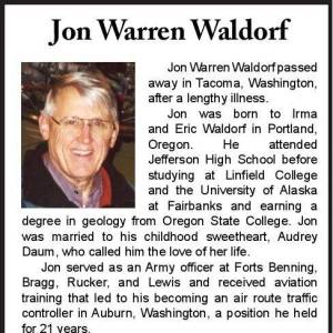 Jon Warren Waldorf | Obituary
