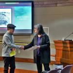 Hae Chon Lee won the Peoples Choice Award for the painting titled Dear Grandson for the Arts Alive art exhibition, which showcases artists from Federal Way and around the region. Photo courtesy of Bruce Honda