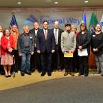 Hae Chon Lee won the Peoples Choice Award for the painting titled Dear Grandson for the Arts Alive art exhibition, which showcases artists from Federal Way and around the region. Photo courtesy of Bruce Honda