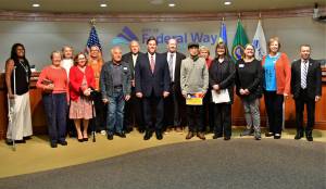 Hae Chon Lee won the Peoples Choice Award for the painting titled Dear Grandson for the Arts Alive art exhibition, which showcases artists from Federal Way and around the region. Photo courtesy of Bruce Honda