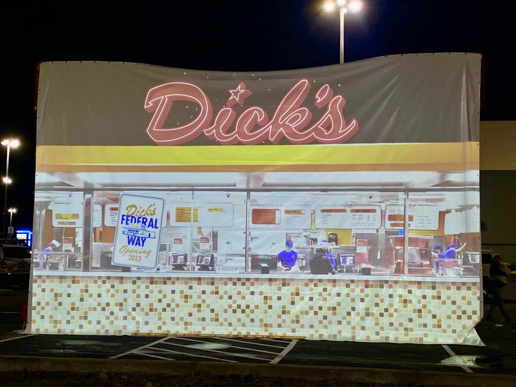 Photos by Olivia Sullivan/the Mirror
A digital display of the classic 1950s storefront coming to Federal Way.