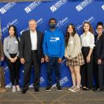 Scholar representatives pictured with members of the Federal Way Public Schools Board of Directors and Dr. Dani Pfeiffer. Photo courtesy of Federal Way Public Schools