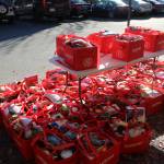 Dozens of bags filled with Thanksgiving meal ingredients and trimmings were handed to community members on Nov. 19. Olivia Sullivan/the Mirror