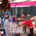 Volunteers help fill Baskets of Love for community members. Olivia Sullivan/the Mirror