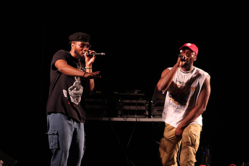 New Track City, a Federal Way trio, headlined the event on Nov. 19. Olivia Sullivan/the Mirror