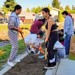 FWPS photos
Scholars in the Native American Coalition Club (NACC) work in a garden at Thomas Jefferson High School, learning about Indigenous food sources, plants and more.