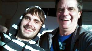 Joshua King, left, with his father, Steve King. Photo courtesy of Steve King