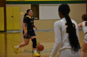 Decatur senior Jewel Young running the offense during the win over the Chargers. Photos by Ben Ray/The Mirror
