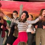 Alinea Kirshenbaum, in the black-and-white striped shirt, debuted her musical City of Lights this month at the Federal Way Public Academy. Photos taken and shared by Valerie Bradshaw, FWPA Office Manager / Registrar.