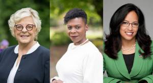 From left: Sen. Claire Wilson, State Rep. Jamila Taylor and State Rep. Kristine Reeves of the 30th Legislative District. Courtesy photos