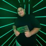 Photo courtesy of Iam Tongis Facebook page
Iam Tongi shows off his Golden Ticket after auditioning and making it to the next round of competition on American Idol.