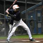 Gator leadoff hitter Eric Havili gets ready in the box during the fifth inning. Ben Ray / The Mirror
