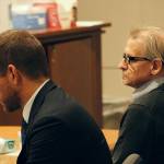Patrick Nicholas (right) and his attorney David Montes listen on Wednesday, May 10, 2023 as the jury are polled on their verdict in the case against Nicholas, 59, at the Maleng Regional Justice Center in Kent. Jurors found Nicholas guilty of murder in the first degree (felony) and murder in the second degree, but found not guilty on a charge of murder in the first degree (premeditated). Alex Bruell / The Mirror