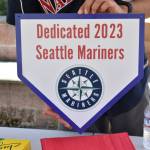 The Little League board surprised the Mariners with a home plate plaque in honor of their contributions. Ben Ray/ The Mirror