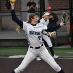 Auburn Riversides Danica Butler in the circle for the Ravens win. Ben Ray / The Reporter