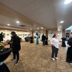 Attendees at the Juneteenth event including Itayvion Gillespie, Josias Jean-Pierre, Susanne Vargo and Kia McGlone. (Photo by Joshua Solorzano/The Mirror)