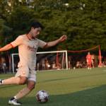Ballard Midfielder Takedo Onodera sends a ball that finds the head of Jeremy Opong for the equalizer. Ben Ray/ The Mirror