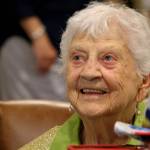 Esther Vine celebrated her 100th birthday on June 16 at Federal Ways Village Green retirement home. Alex Bruell / The Mirror